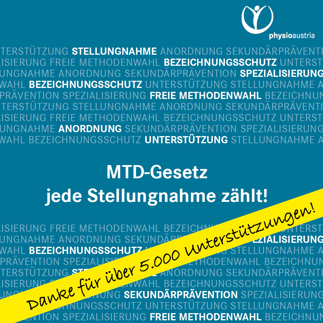Namhafte Stakeholder schließen sich den Forderungen von Physio Austria an