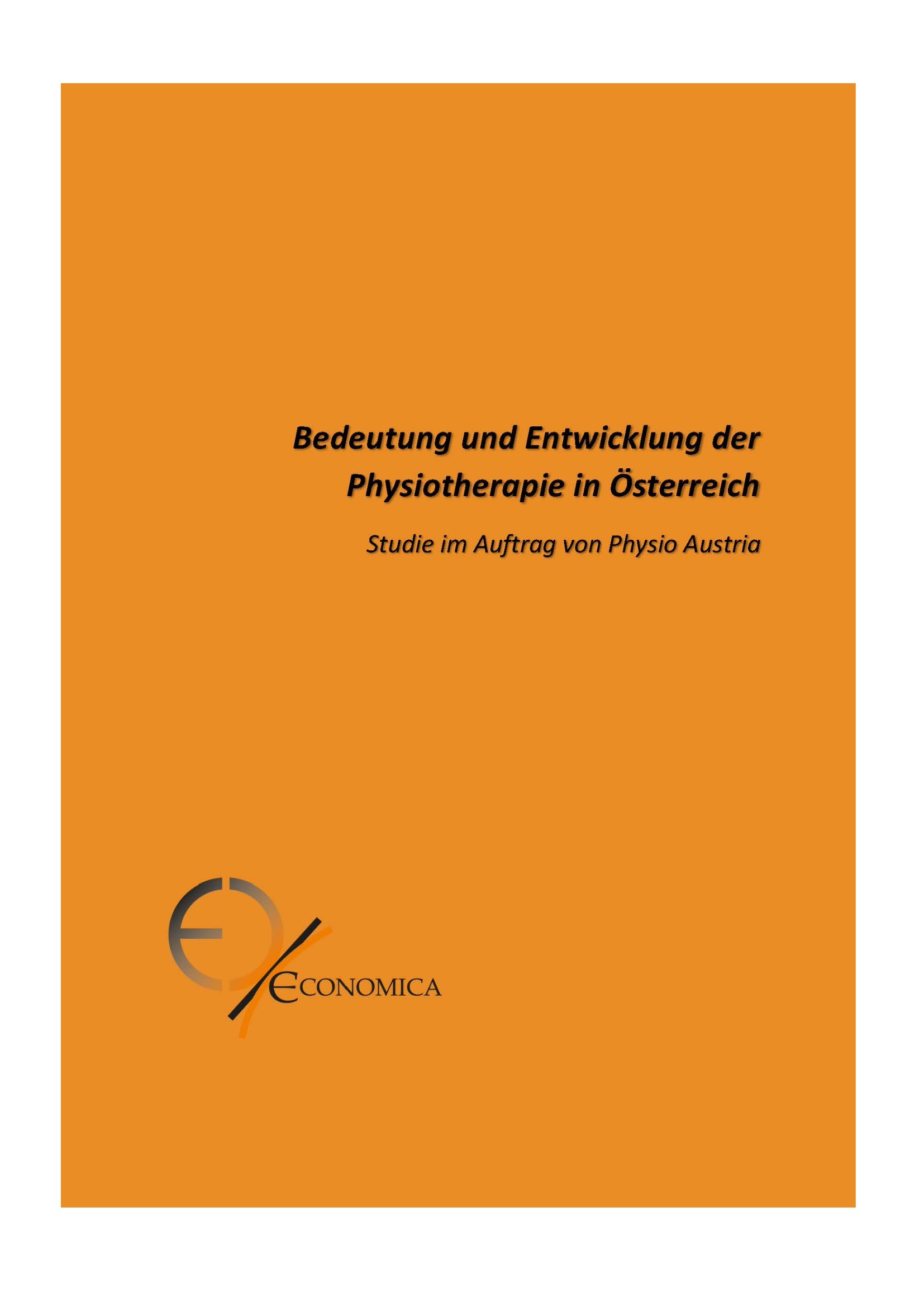 Studie 2024 economica x Physio Austria Wirtschaftsfaktor Physiotherapie