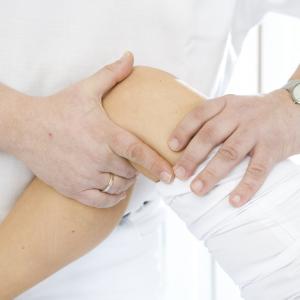 Pressefoto: Physiotherapie Bein