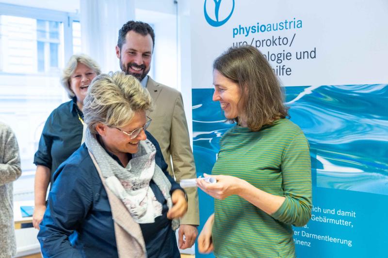 Zertifikatsverleihung Experienced Physiotherapy Practitioner (EPP) Fachbereich Gynäkologie, Urologie, Proktologie bei Physio Austria