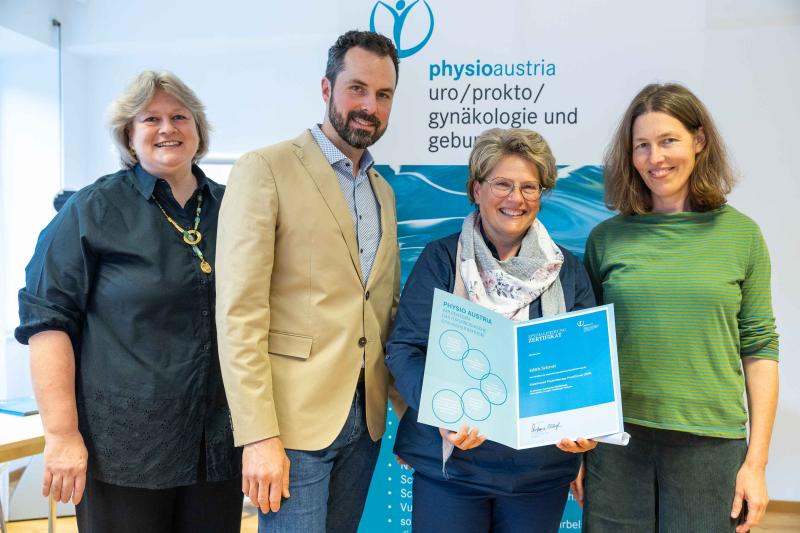 Zertifikatsverleihung Experienced Physiotherapy Practitioner (EPP) Fachbereich Gynäkologie, Urologie, Proktologie bei Physio Austria