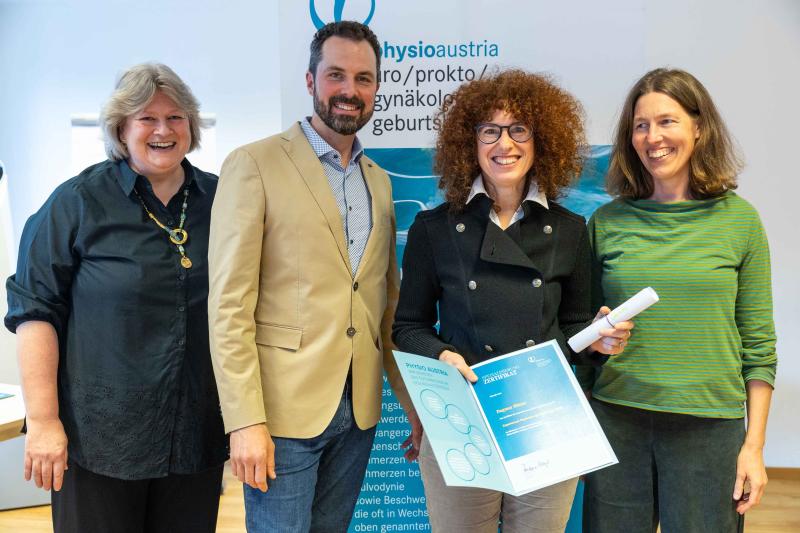 Zertifikatsverleihung Experienced Physiotherapy Practitioner (EPP) Fachbereich Gynäkologie, Urologie, Proktologie bei Physio Austria