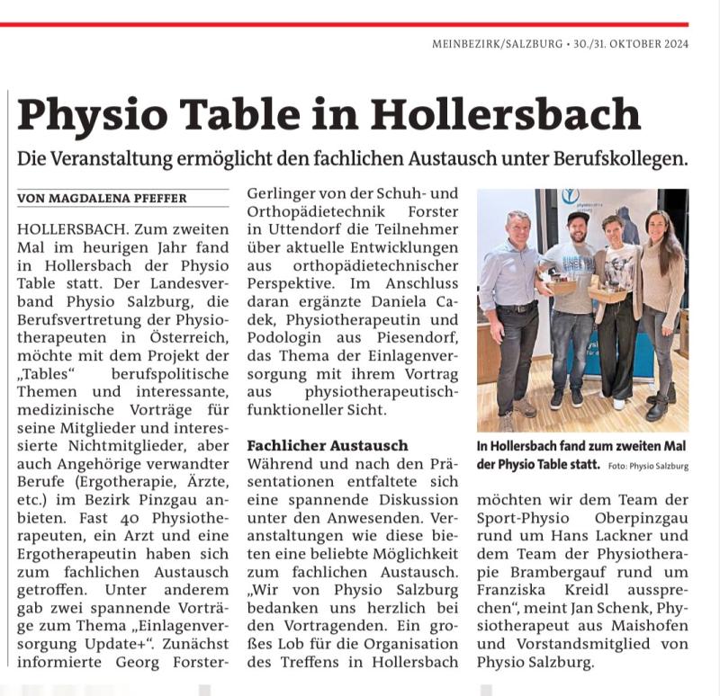 PhysioTable Pinzgau